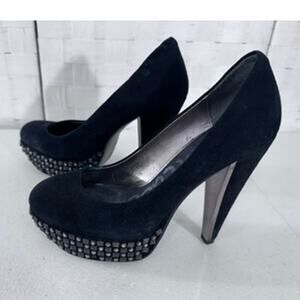 "SAM EDELMAN" Platform Studded Heels,Velvet,SZ 7M, FINAL SALE,‎ SEE PICS!!